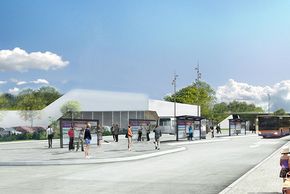 Visuel du Pôle d'Échnages Multimodal Nord